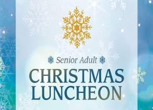 THE NEXT SENIOR ADULT LUNCHEON WILL BE ON TUESDAY, DECEMBER 4TH Please bring a wrapped gift and mark it with a Boy (age) or Girl (age).