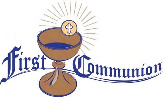 Last Sunday, April 30th and today, Sunday, May 7th, 38 of our youth from St. John the Baptist Parish are celebrating the sacrament of Holy Eucharist for the first time.