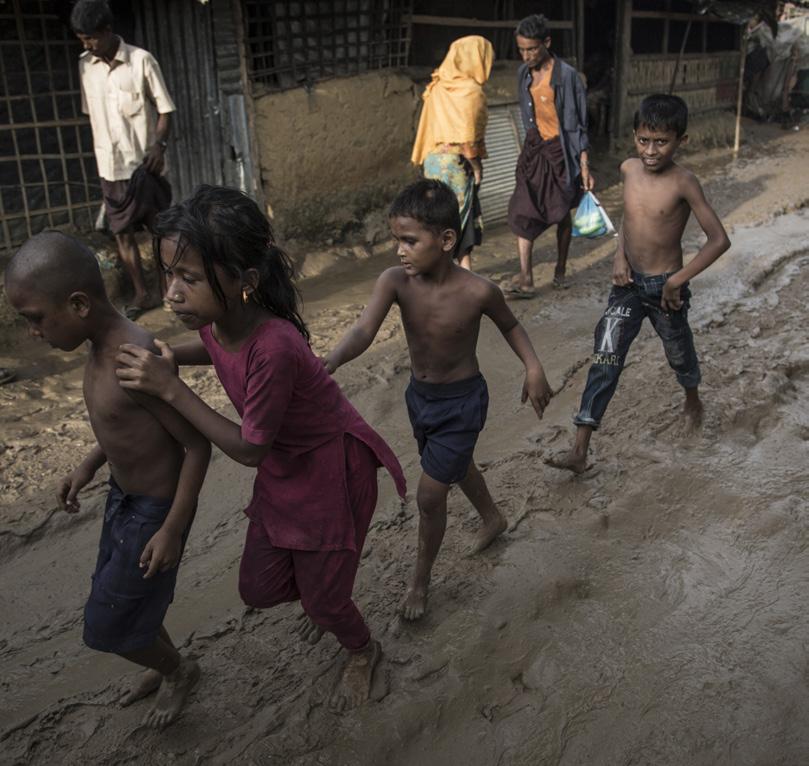 PHOTOS BY AHMER KHAN Rohingya children pictured in 