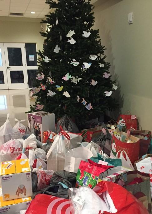 3 HIGHLIGHTS FROM CHARITABLE OUTREACH In 2016, over 75 parishioners donated 400+ service hours for planning, sorting, packaging and delivering gifts to families and agencies for our GIVING TREE.