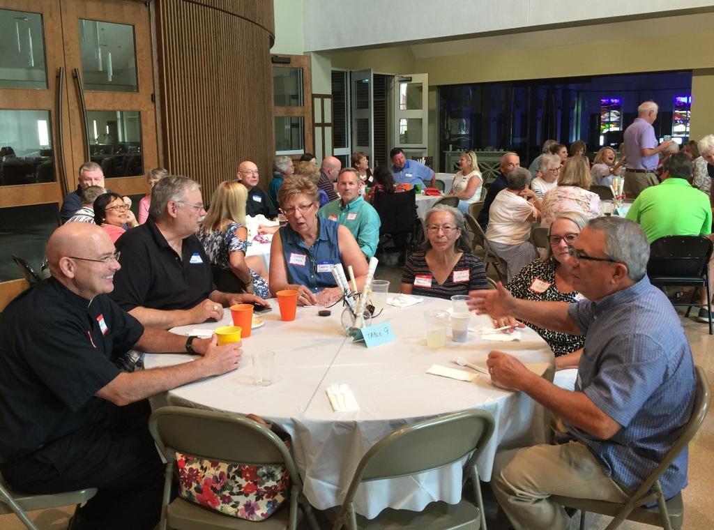 They also hosted 2 parish-wide suppers in the Narthex. Nearly 100 BEREAVEMENT COMMITTEE volunteers provided 11 bereavement meals following funerals at Saint Bernadette.