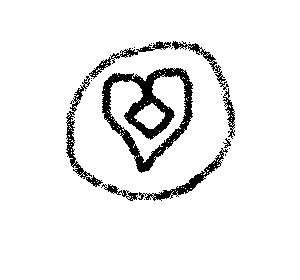 One Spirit This symbol is a diamond in the center of a heart, with the circle surrounding the heart.