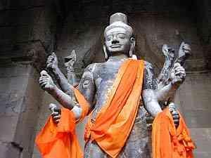 Angkorian Cambodia - The kingdom of Angkor was founded by Jayavarman II, who according to the Sdok Kak Thom inscription, came from Java to the city of Indrapura in Cambodia.