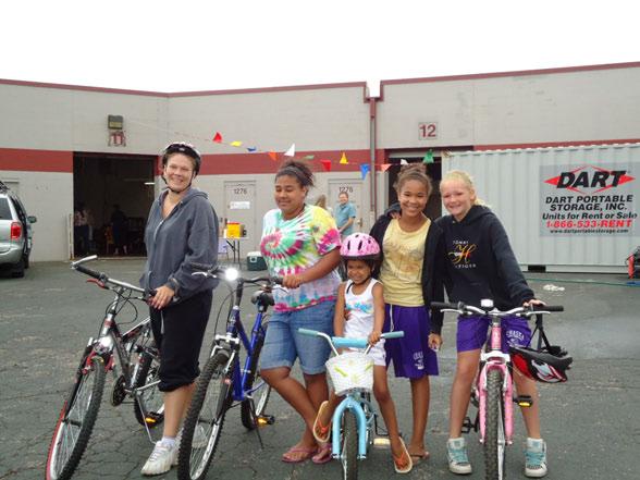 The Bike Shop Love INC partners with A Better Society to sponsor the Bike Shop, which provides refurbished bikes, along