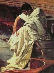 63 BCE In about this year Mark Antony got married with his cousin Antonia (the first of several wives). Cato the Younger was elected as tribune of the plebs for the following year.