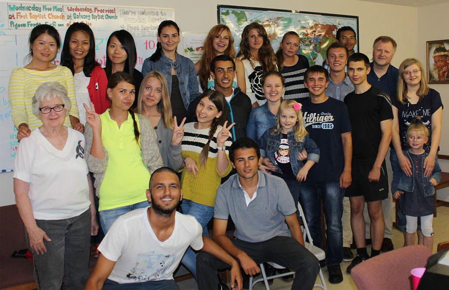 At our July 4th celebration we had students from China, Hong Kong, Russia, Ukraine, Turkey and Columbia.