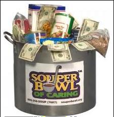 Eckert, Parish Center: 6pm to 9pm SOUPER BOWL OF CARING FEBRUARY 1 ST & 2 ND FEED-A-KID MORE THAN 20 YEARS AGO, the Souper Bowl of Caring began with a simple prayer from a single youth group: Lord,