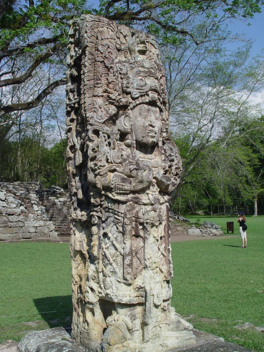 Fig. 1: Stela H, Copán, depicting Waxaklajun Ub aah K awil 1.