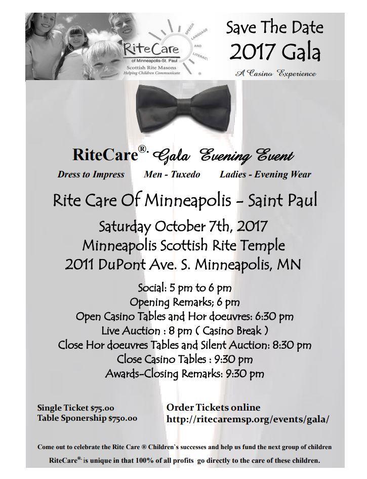 We hope as a lodge to fill a couple of tables for this event. You don t have to be a Scottish Rite member to come out and help these kids.