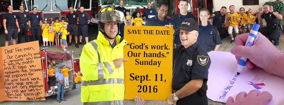 God s work. Our hands. Sunday September 11, 2016 God s work. Our hands. (GWOH) Sunday is an opportunity to celebrate who we are as the Evangelical Lutheran Church in America one church, freed in Christ to serve and love our neighbor.