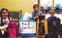 In addition to the school-aged children s coats collected, coats and other outer wear from toddler to adult were also received.