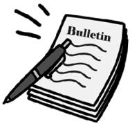 Early Bulle n Deadline for Easter Please have all ar cles for the Easter bulle n (which is March 27th) submi ed to the office by Tuesday, March 15th. PLEASE MAKE NOTE OF THE EARLY DEADLINE.