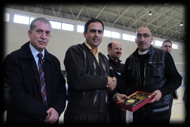 Faysal Hijazen who wished the Palestinian and American participants a Merry Christmas and a Happy New Year Sports Day