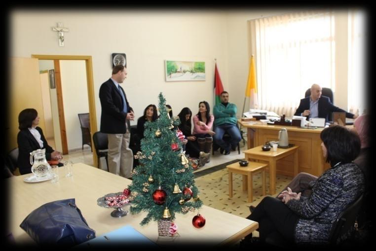 Faysal and the school staff for their warm welcome and wished them all a Merry Christmas and a Happy New Year.