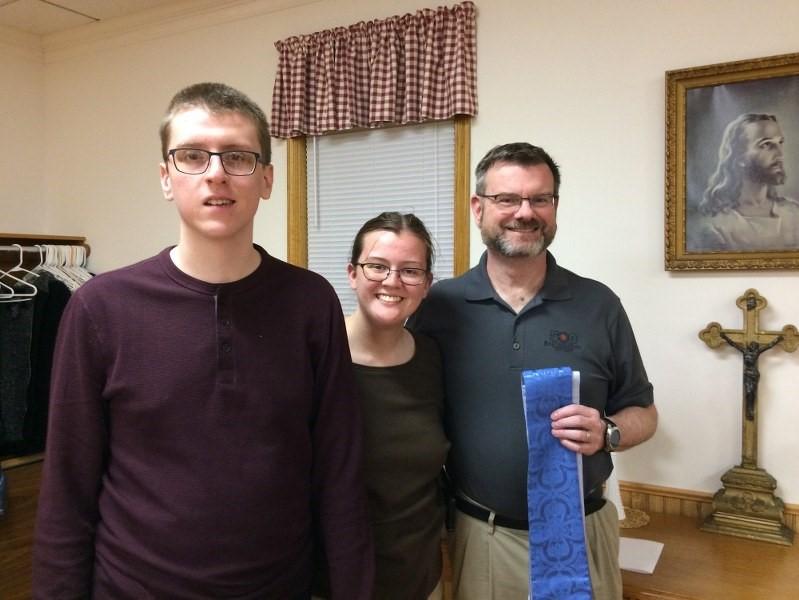 Pastor McPike introduced his guests, followed by everyone moving to the Fellowship Hall for the delicious meal prepared by Sandy Whitehouse, with assistance by her husband Lee and daughter Kaleigh.