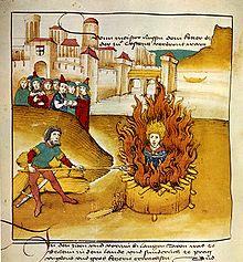 Imprisonment, Trail, and Execution of Hus On July 6, 1415, the cardinals drew demons on a paper hat and jammed it on Hus head.