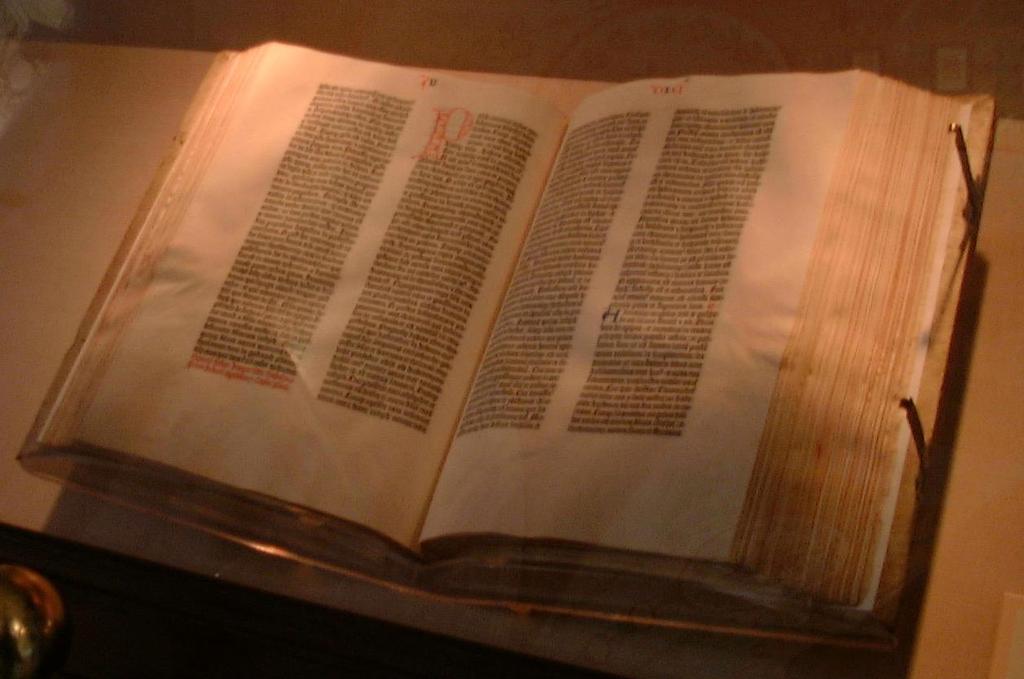 Gutenberg Bible 42 lines/page 1,282 pages 150