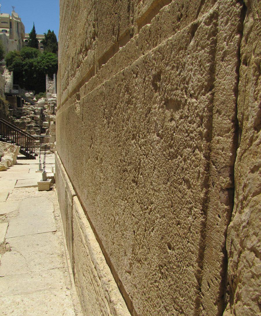 Cornerstone of the Temple Retaining Wall 33 feet