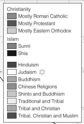 Spatial Approach to defined as world religions