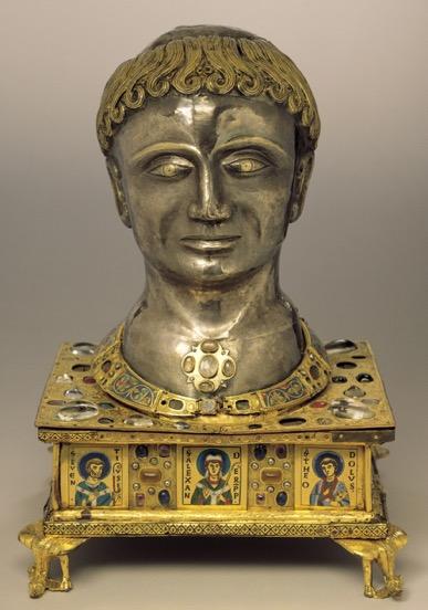 Reliquary statue of Sainte-Foy, late 10th to early 11th century with later additions.