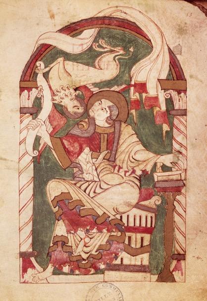 Tempera on vellum Saint Mark, folio 53 recto of the