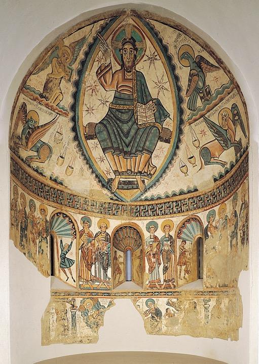 Pantokrator, Theotokos and Child, angels, and saints,