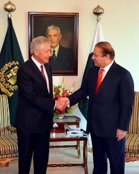 PAK-US RELATIONS US SECRETARY DEFENCE, CHUCK HAGEL, VISITS ISLAMABAD US Secretary Defence, Chuck Hagel, visited Pakistan during the