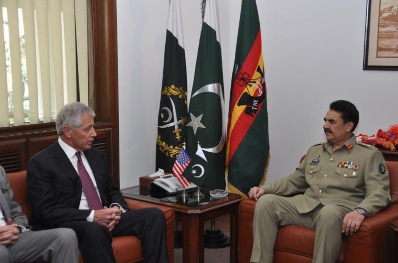 During his stay in Islamabad Secretary Hagel called on Prime Minister Mohammad Nawaz Sharif and met with the Chief of Army Staff,