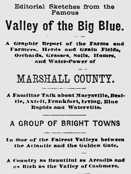 Land promoters issued thousands of materials extolling Kansas as a land full of promise, influencing many individuals to make a personal examination of the area, and many more to emigrate west.