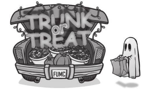 TRUNK OR TREAT Mark your calendars: The Parish Life and Events Committee will be hosting this fun event. Trunk or Treat will be held after the 4PM Mass on Saturday, October 27th (from 5PM 6PM).