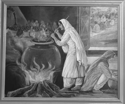 sister), Mata Khivi (known for her langar) and Mai Bhago (leading the forty muktas into the battlefield in support of Guru Gobind Singh).