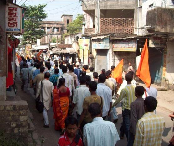 Riot Relief Nov 2, 2009: Local police officials in Bongaon area arrested eight members of Hindu Samhati for