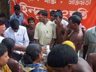 Flood Relief Alia relief work by Hindu Samhati: A strong strength