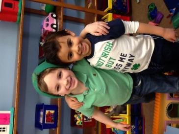 We made leprechaun masks as well and dined on some fun green snacks to celebrate the holiday!