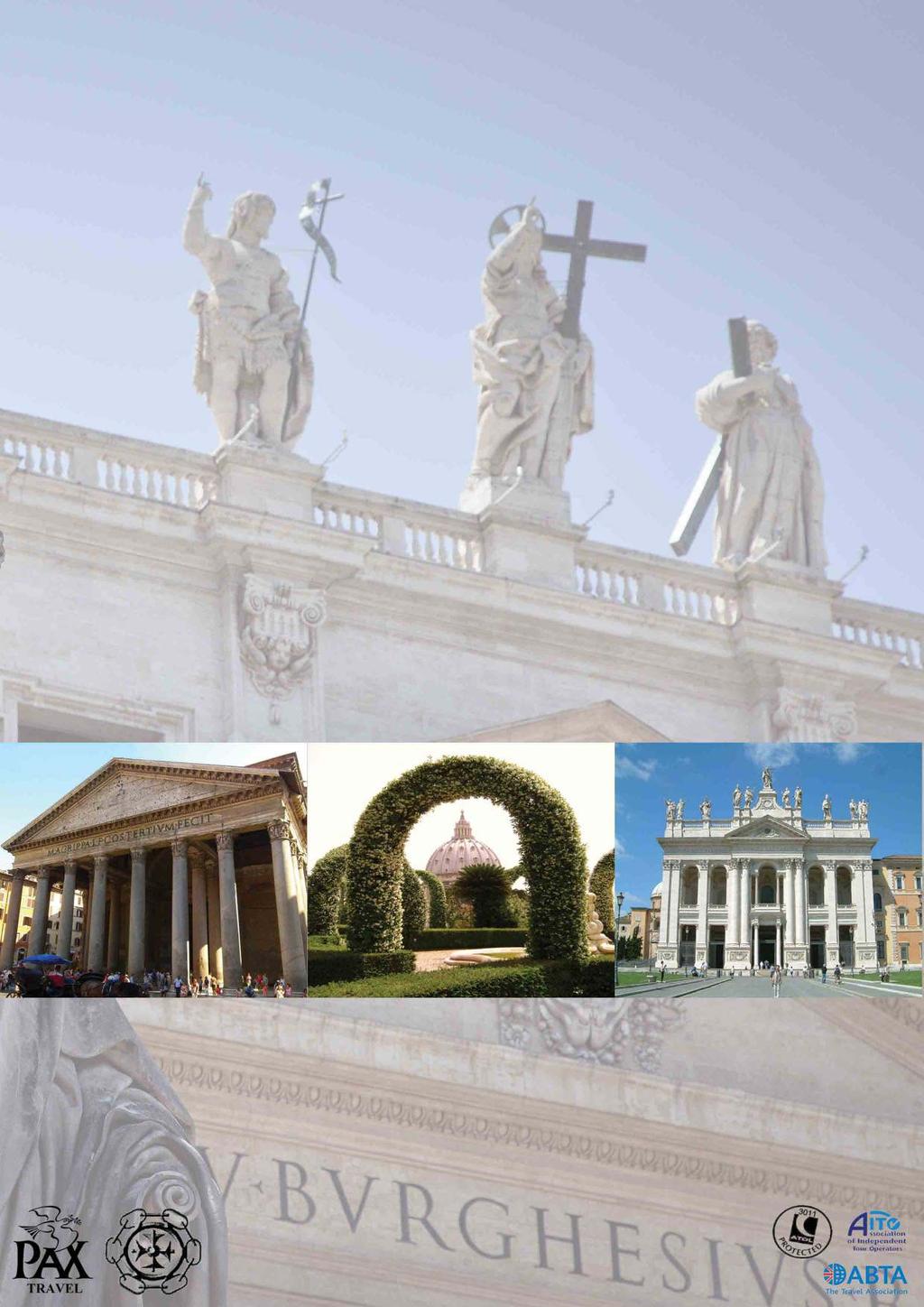 PRiCe = 1069 without flights includes: 6-nights accommodation in shared twin or double-bedded rooms with en suite facilities at The NH Giustiniano Hotel. Rome Hotel Tax.