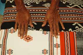 In the past, and even today in remote areas of Oé-Cusse, this special cloth is used as a unit of exchange for livestock or other valuables, to show appreciation towards guests or as home decor.