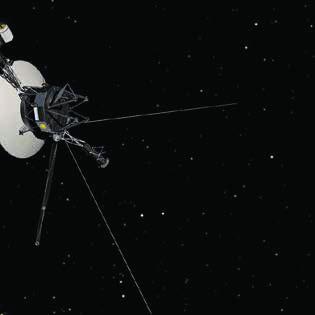 THE VOYAGER SPACECRAFT It left us in 1977, when half the world was still unborn, and it is now more than ten billion miles away, beyond the limits of our solar system, loaded with a touching cargo of