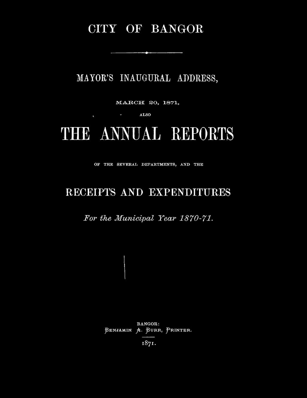 THE ANNUAL REPORTS OF THE SEVERAL