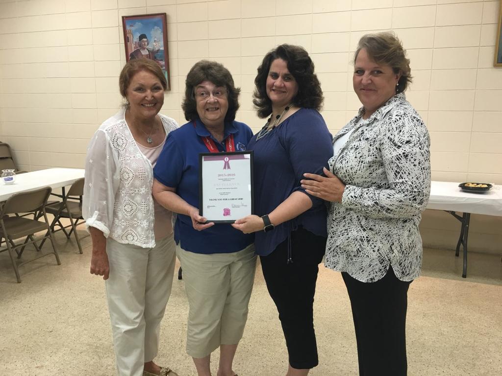 Knights of Columbus Ladies Auxiliary 6862, Picayune Knights of Columbus Ladies Auxiliary Mississippi Jurisdiction, Council 6862, Picayune, received an Excellence Award for Most