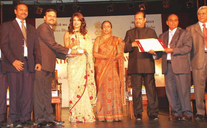 We won National Tourism Award for the fourth time from Ministry of Tourism, Government of India, at a function held at Hotel Ashok on 28th March 2011.