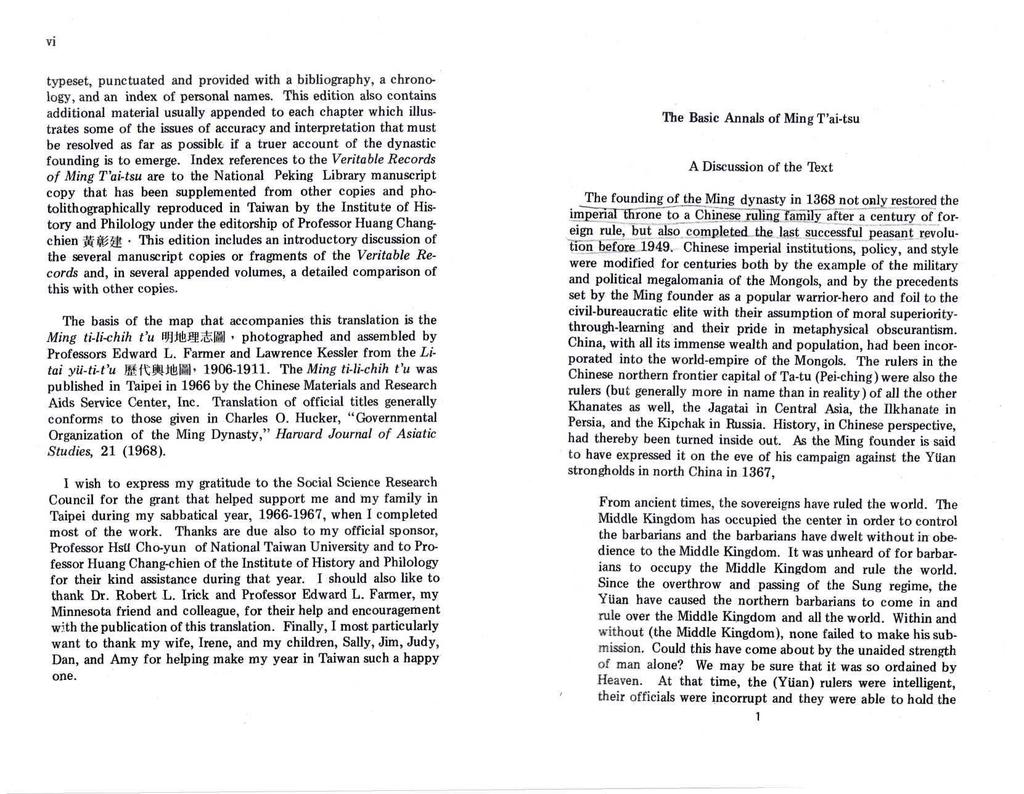 VI typeset, punctuated and provided with a bibliography, a chronology, and an index of personal names.