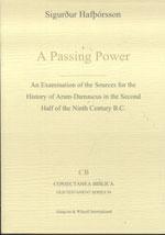 RBL 09/2006 Hafthórsson, Sigurthur A Passing Power: An Examination of the Sources for the History of Aram-Damascus in the Second Half of the Ninth Ce