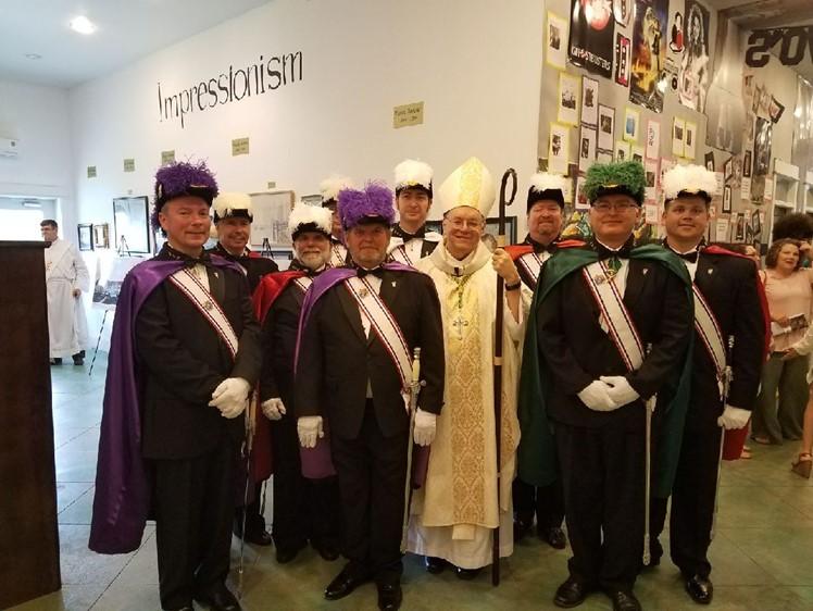 Honor Guard for Bishop Kihneman at St. Fabin Mass (Held at Benedict Day School) An Honor Guard was provided for Bishop Kihneman as he celebrated Mass for the St.