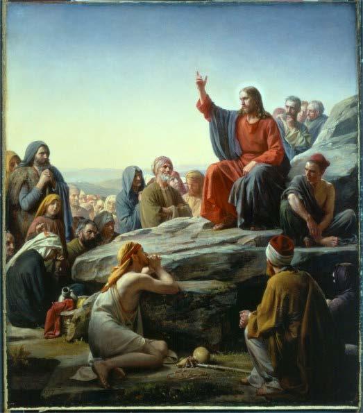 The Sermon On The Mount Matthew 5-7 Painting by: Carl Bloch Det