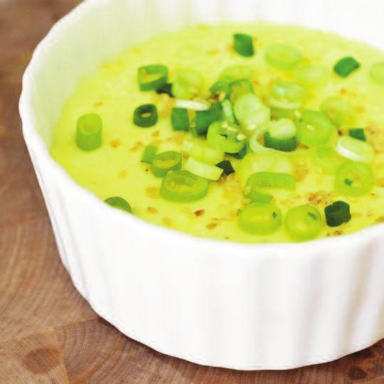 Gyeran Jjim (Korean-Style Steamed Eggs) Ingredients: 2 large eggs ¼ tsp salt ½ c water ½ scallion, chopped ¼ tsp toasted sesame seeds Combine eggs, salt, and ½ c. of water in a heat-safe bowl.