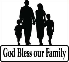 A Family Blessing We bless your name, O Lord, for sending your own incarnate Son to become part of a family, so that, as He lived His life, He would experience its worries and its