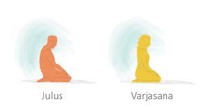 Julus and Vajrasana aid the detoxification of the liver and stimulate peristaltic action of the large intestine. This position assists digestion by forcing the contents of the stomach downward.