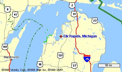 A thirty minute drive can take you to the county seat, Bellaire, or to Traverse City, home of Northwestern Michigan