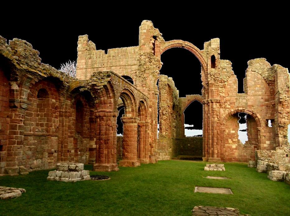 We visit the English Heritage site of Lindisfarne Abbey and St Mary s Church