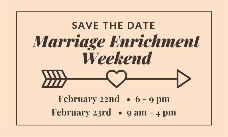 Save The Date Marriage Enrichment Weekend Drs.